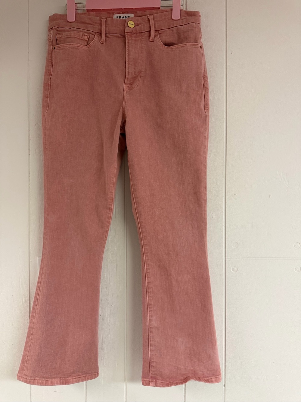 Frame Denim Le Crop Mini Boot in Peony- Size 30